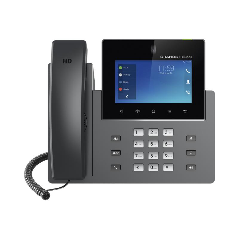 GXV-3350 Videoteléfono IP pantalla táctil con android de 16 líneas, doble puerto Gigabit, PoE/PoE+