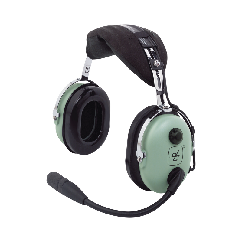 Auriculares de ala fija con atenuación de ruido pasivo para aviación general