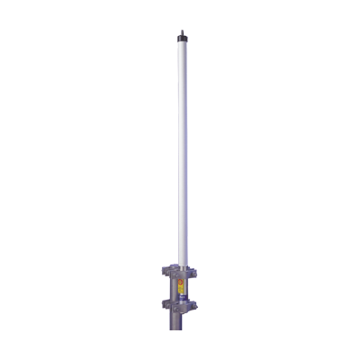 Antena base UHF 406-430 MHz, Fibra de Vidrio, 9 dB de Ganancia, Serie HD para Climas Difíciles - Toer