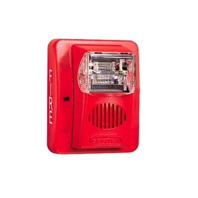 HEC3-24WR Sirena Estrobo, 24 Vcd, Multi-Candela 15 hasta 110 cd, Montaje En Pared, Color Rojo, Serie HEC3 (0500-06020), Hochiki