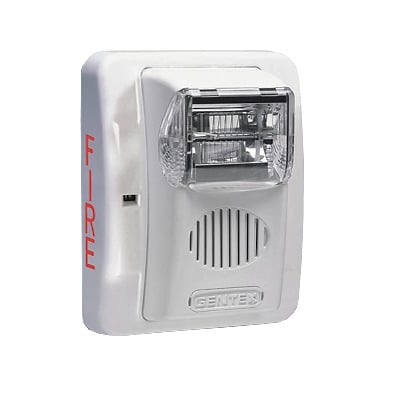 Sirena Estrobo, 24 Vcd, Multi-Candela 15 hasta 110 cd, Montaje En Pared, Color Blanco, Serie HEC3 (0500-06030)