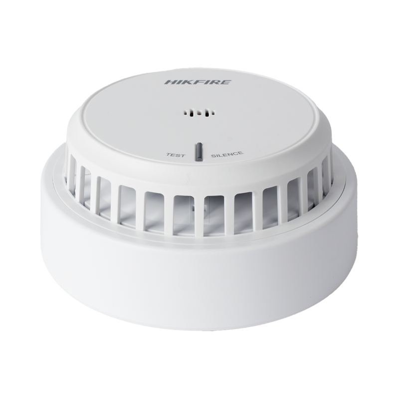 HF-S2 (HikFire) Detector de Humo Óptico Hikvision / Tecnología Avanzada de Detección de Incendios / Alarma Temprana y Fiabilidad Certificada / Soporta Salida de Alarma