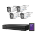 Kit TurboHD 1080p + SSD 1 TB / DVR 4 Canales / 4 Cámaras Bala ColorVu con Micrófono Integrado / Fuente de Poder / Accesorios de Instalación - Toer