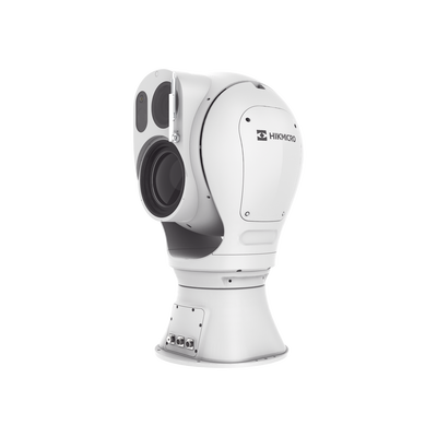 Esfera Punta de Poste IP Dual / Térmica 38 a 190 mm ( 1280 x 1024) + Óptico 100X (4 Megapixel) / Iluminación 3000 mts Laser / IP67 / microSD