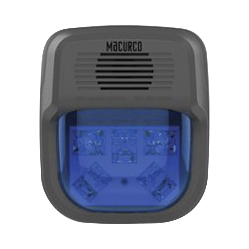 Sirena Estrobo Color Azul Para Paneles y Detectores Macurco