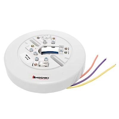 HSC-4R Base Para Detector Convencional Con Relevador, 6 , 4 Hilos, 24 Vcd (0300-02030)