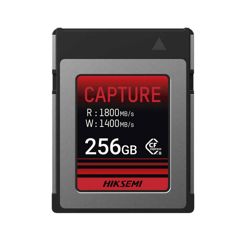 HS-CFE-E300/256G Memoria CFexpress tipo B / Clase 10 de 256 GB / Especializada para Cámaras de Fotografía y Video  / 1800 MB/s Lectura / 1400 MB/s Escritura