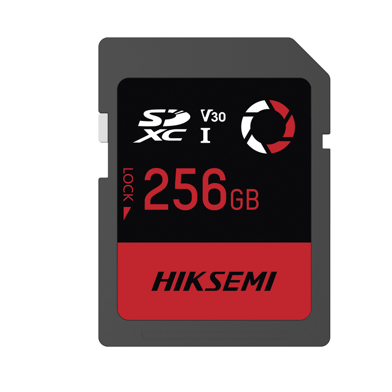 HS-SD-E30/256G Memoria SD / Clase 10 de 256 GB / Especializada Para Drones Comerciales, Cámaras de Fotografía y Video  / 180 MB/s Lectura / 150 MB/s Escritura
