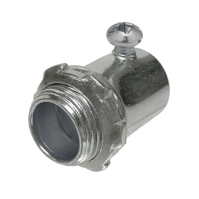 Conector de 3/4" (19 mm) para Pared Delgada con Tornillo. - Toer
