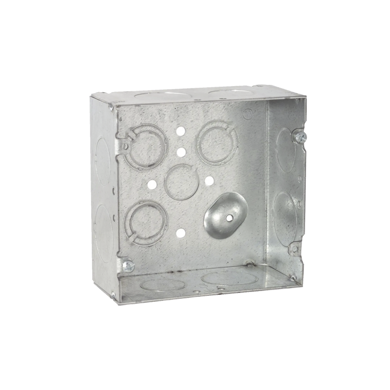 Caja Cuadrada 4 11/16 x 4 11/16/ Profundidad 2- 1/8/ 4 Entradas 1, 4 Entradas 3/4, 1 Entrada 1/2 y 3 TKO (1/2-3/4).