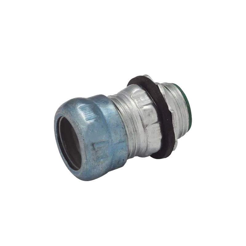 HUB-2916RT Conector de Compresión Impermeable Aislado de Acero Galvanizado para Pared Delgada de 1 1/2 .
