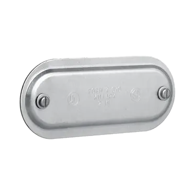 Tapa de Aluminio para Condulet Ovalada de 1".
