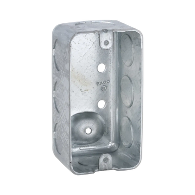 Caja (Chalupa) 4x2"/ Profundidad  1-7/8" / 7 Entradas de 1/2" y 1 de 3/4". - Toer