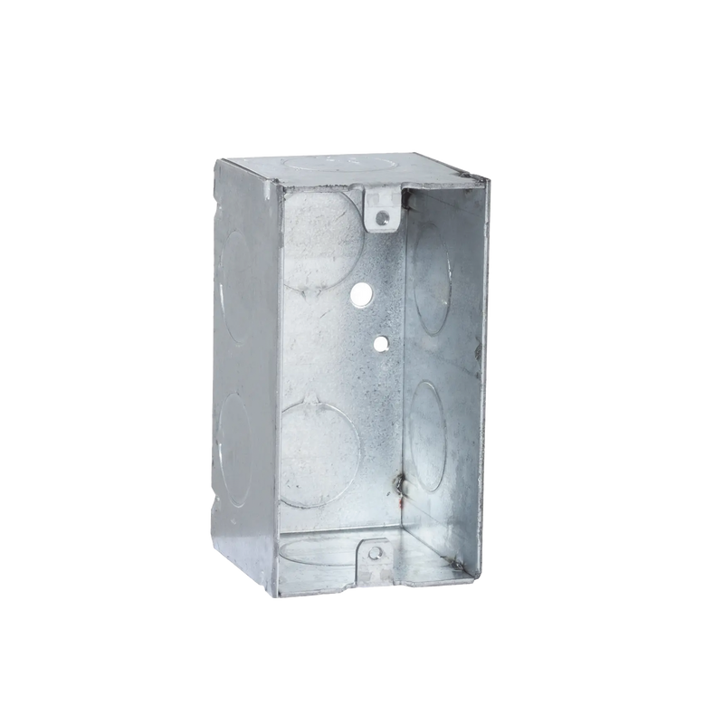 Caja (Chalupa) 4x2/ Profundidad 2-1/8/ 8 Entradas de 3/4/Soldada