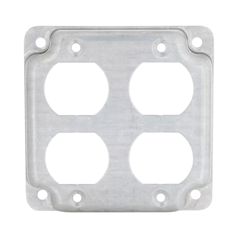 HUB-907C Cubierta de 4 para 2 Contactos Dúplex.
