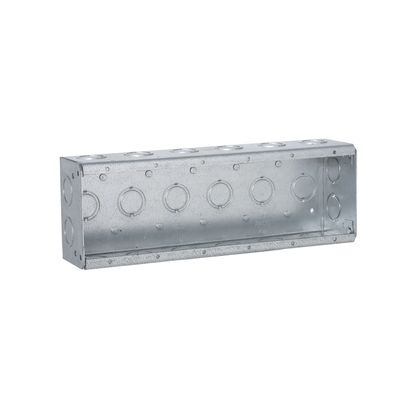 Caja de 6 Gang/Profundidad 2 1/2/28 Entradas 1/2-3/4.