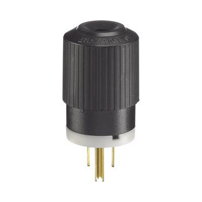 Clavija Negra 15 A 125 V CA 2 Polos 3 Hilos (NEMA 5-15P). - Toer
