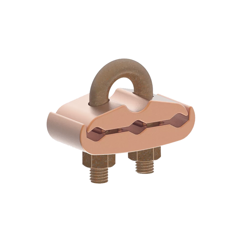 Conector Mecánico para 3 Cables para Calibre 2/0 AWG - 250 KCMIL a Tubería de 3/8  o  Varilla 5/8 - 3/4.