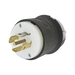 Clavija Industrial con Bloqueo de Media Vuelta / 20 A 120/208 V CA / 4 Polos 5 Hilos / Color Blanco y Negro / Nema L21-20P/ Grado Industrial. - Toer