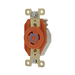 Receptáculo Sencillo de Media Vuelta/ 20 A 250 V CA / 2 Polos 3 Hilos / Nema L6-20R. - Toer