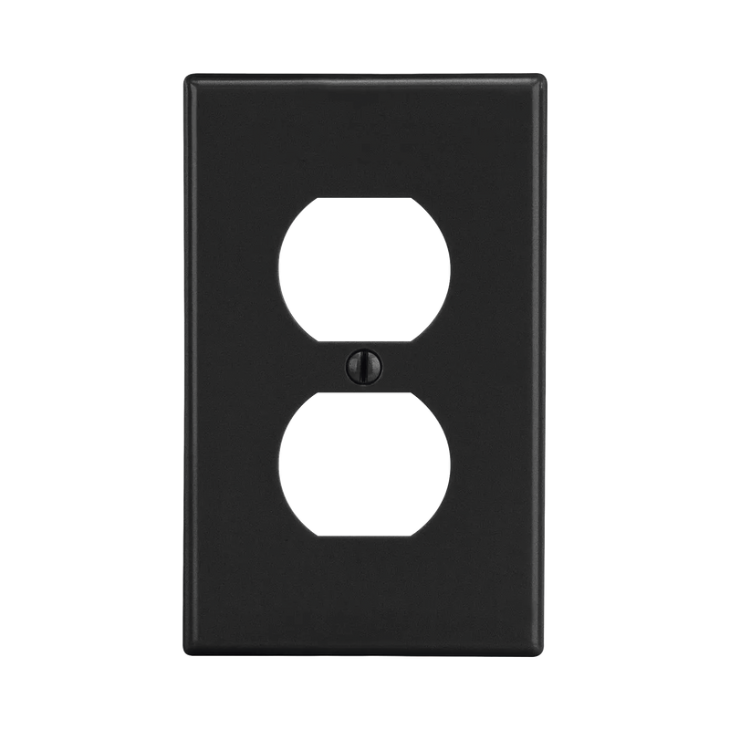 Tapa para Contacto Dúplex Color Negro.