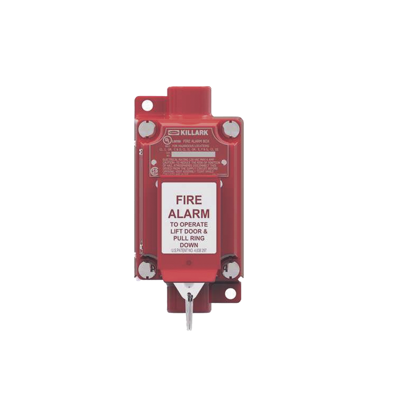 HUB-XAL-458 Estación de alarma contra incendios con activación por anillo de tracción /  3/4 pulgadas / 2NO/2NC.