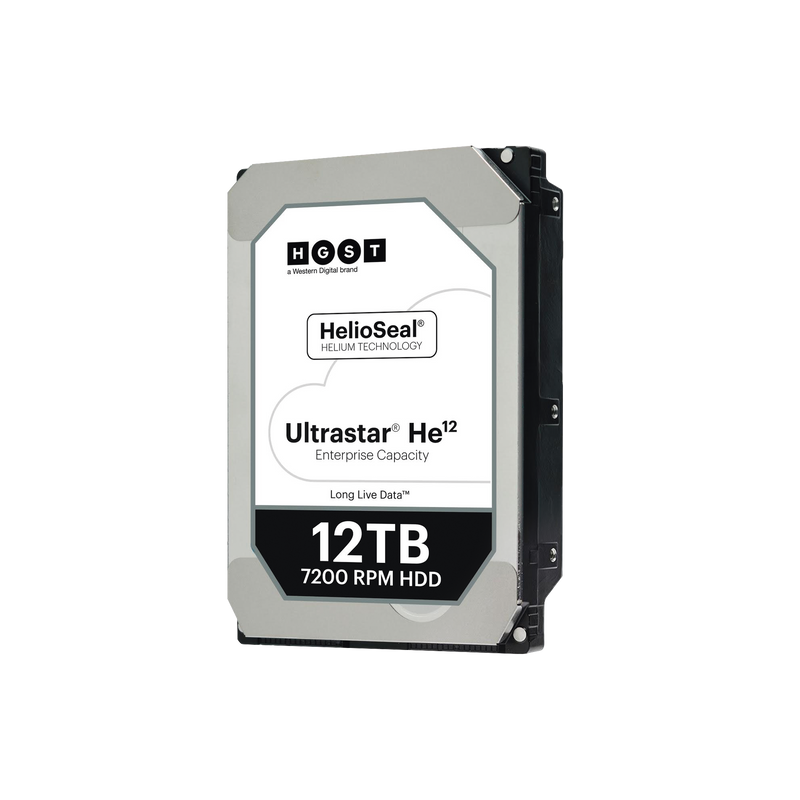HUH721212ALE604 Disco Duro Enterprise 12 TB / Wester Digital (WD) / Serie Ultrastar / Recomendado para Data Center y NVRs de Alta Capacidad / Alto Performace