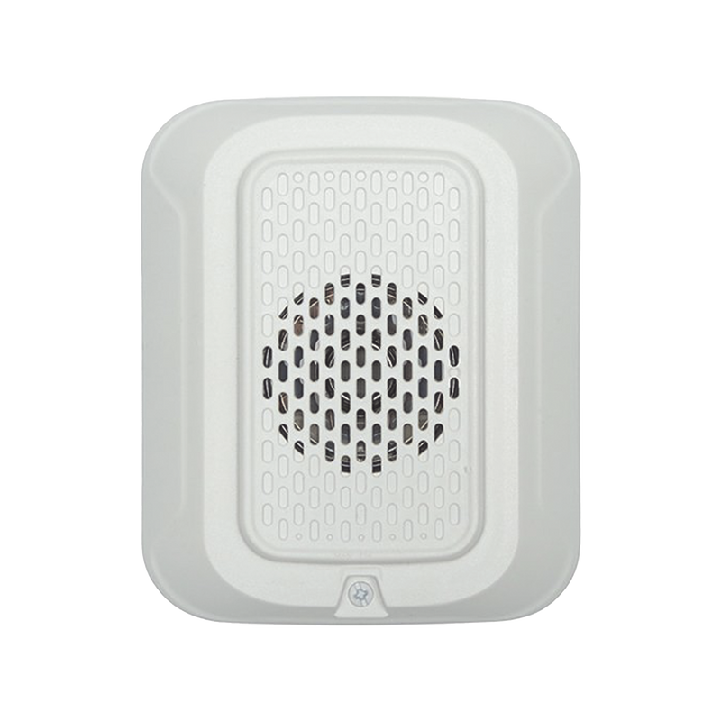 Sirena de Baja Frecuencia / Montaje en Pared / 12 o 24 Vcd / Color Blanco