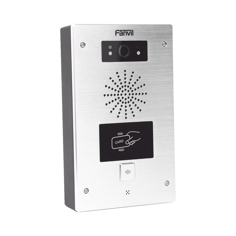 I32V Video portero IP, 2 líneas SIP, 2 relevadores, lector de tarjeta RFID, Compatible con NVR Hikvision por Onvif, con botón para llamada, anti-vandálico, PoE, IP65 e IK10, PoE