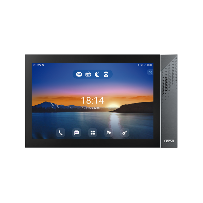 I57A Monitor IP/SIP para interior con Android, Wi-Fi, Bluetooth, Pantalla táctil de 10.1, audio de 2 vías, PoE, 8 interfaces de entrada de alarma.