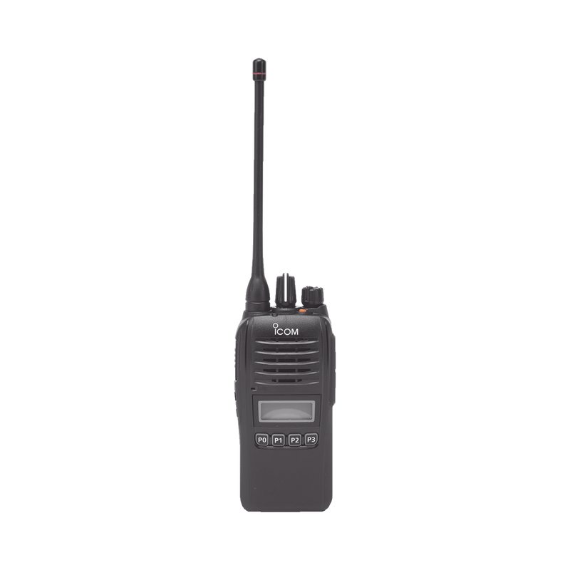 IC-F2100DSE Radio digital NXDN en la banda de UHF, rango de frecuencia 400-470MHz, sumergible IP67, analógico y digital, opera en sistemas trunking y convencional, 5W de potencia.