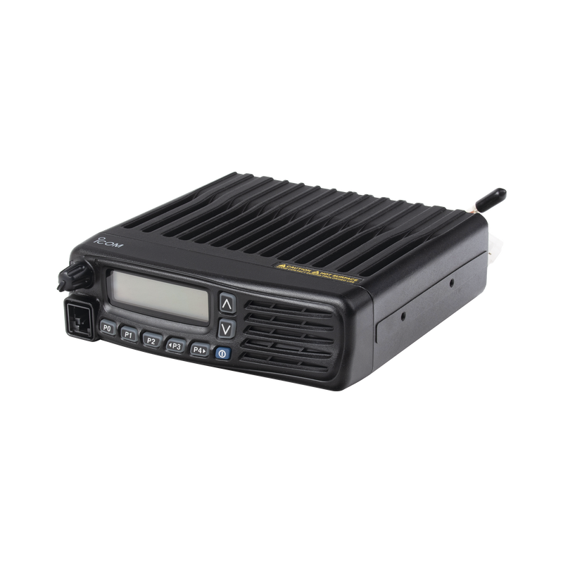 IC-F5061D Radio Móvil Digital NXDN, 50 W, 136-174MHz, 512 canales, analógico, digital, mezclado, convencional, trunking y multitrunk. Incluye micrófono, cable de corriente y bracket.