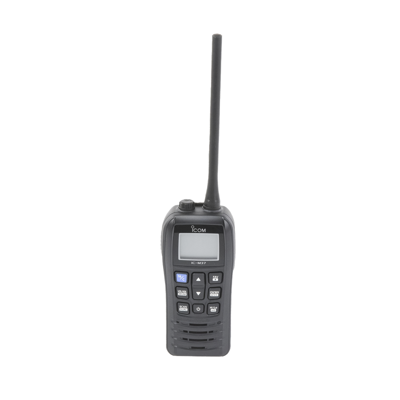 Radio VHF Portátil, Botones Grandes y Diseño Fácil de Agarrar, 6 W, Duración de 12 Horas con Batería BP-296, Guarda los Ultimos 5 Canales Usados, Fácil para hacer Llamadas Repetitivas, Flotante con Luz LED