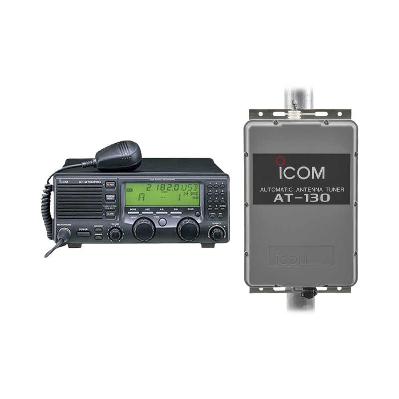 ICM700PROE/AT130 Kit de radio IC-M700pro con sintonizador de antena AT-130