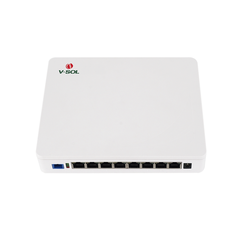 ONU Dual EPON/GPON / 8 Puertos PoE 802.3at Gigabit / Wi-Fi Doble banda 2.4 y 5 GHz /  1 Puerto SC/UPC