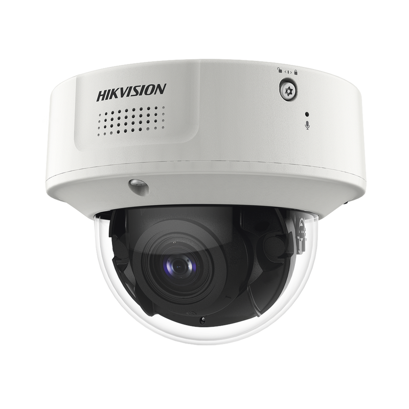 IDS-2CD7146G0/C-IZS Domo IP 4 Megapixel / Lente Mot. 2.8 - 12 mm / 40 mts IR EXIR / IP67 / IK10 / H.265+ / Conteo de Personas por Detección de Rostro (Base de Datos) / WDR 140 dB / DeepinView / 2 Micrófonos Integrados