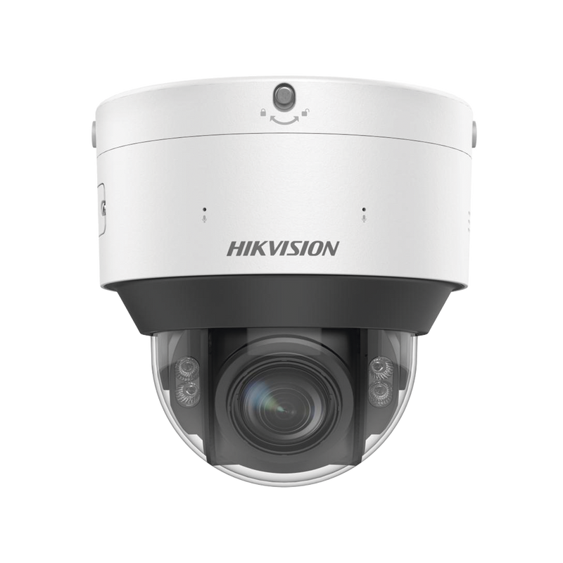 IDS-2CD7587G0-XZHS Domo IP 8 Megapixel / Lente Mot. 2.8 - 12 mm / Dual Light (30 mts IR + 30 mts Luz Blanca) / IK10 / IP67 / Reconocimiento Facial / WDR 140 dB / DeepinView / Búsqueda por Atributos / Heat Map / ACUSENSE / DARKFIGHTER S / Audio de Dos Vías