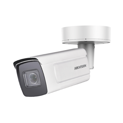 Bala IP 4 Megapixel / Lente Mot. 8 a 32 mm / WDR 140 dB / Anticorrosión / DARKFIGHTER / IP67 / IK10 / 100 mts IR EXIR / Detección Facial / Búsqueda por Atributos / Protección Perimetral / Micro SD