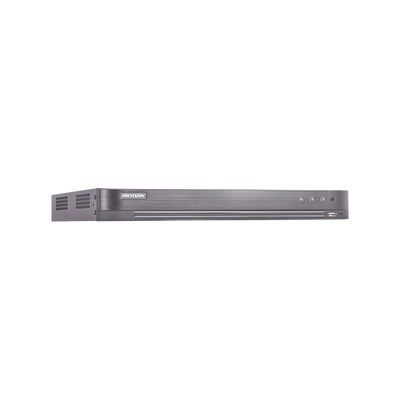 DVR 8 Canales TurboHD + 8 Canales IP / 8 Megapixel (4K) / Acusense (Evita Falsas Alarmas) / Audio por Coaxitron / 2 Bahías de Disco Duro / 8 Entradas de Alarma / 4 Salidas de Alarma / H.265+