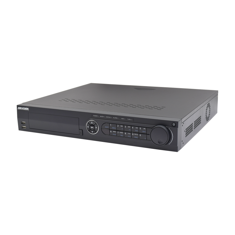 IDS-7316HQHI-M4/S(S) DVR 16 Canales TurboHD + 8 Canales IP / 3K/5MP / Audio por Coaxitron / Acusense / 4 Bahías de Disco Duro / Videoanalisis / 16 Entradas de Alarma