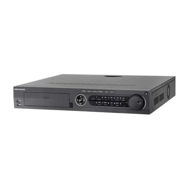 IDS-7332HQHI-M4/S(S) DVR 32 Canales TurboHD + 16 Canales IP / 3K Lite / 5 Megapixel Lite / 4 Bahías de Disco Duro / Audio por Coaxitron / AcuSense / POS / Videoanalisis / 16 Entradas y 4 salidas de Alarma