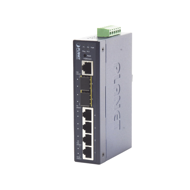 IGS-5225-4T2S Switch Industrial Administrable Capa 2 con 4 Puertos 10/100/1000T y 2 Puertos SFP 1G/2.5G