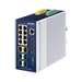 Switch Industrial Capa 3 de 8 Puertos 10/100/1000T PoE 802.3bt, 2 Puertos SFP 1 G/2.5 G, 4 Puertos SFP 10G, Instalación en Pared o Puerto DIN. - Toer
