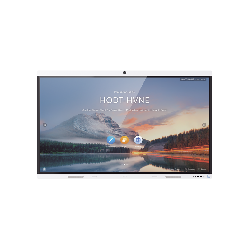 IHB286PU HUAWEI IdeaHub B2, Pantalla interactiva para Colaboración Inteligente, 86, 4K UHD, Android 9, Wi-Fi, blanco Jade.