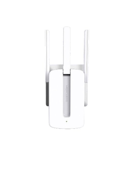 MERCUSYS MW300RE -Repetidor de cobertura WiFi N con tecnología MU-MIMO, velocidad de 300 Mbps en 2.4 GHz, 3 antenas externas y botón WPS.