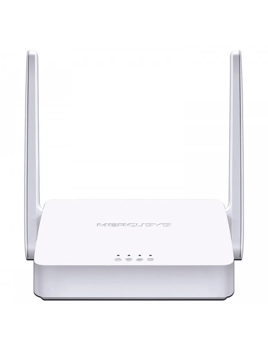 MERCUSYS MW302R -   Router inalámbrico N de 2.4 GHz con velocidad de 300 Mbps, 1 puerto WAN 10/100 Mbps, 2 puertos LAN 10/100 Mbps y 2 antenas de 5 dBi. Compatible con IPv6 e IPTV.