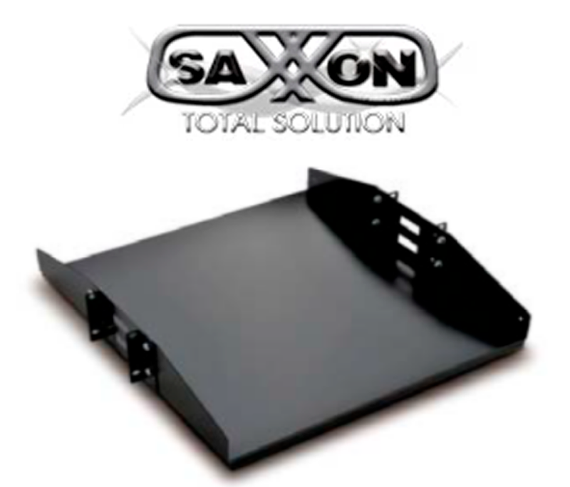 SAXXON 70140202- Charola doble cara para rack/ 19 pulgadas (48.26 cm)/ 2 UR/ Soporta hasta 50 KG