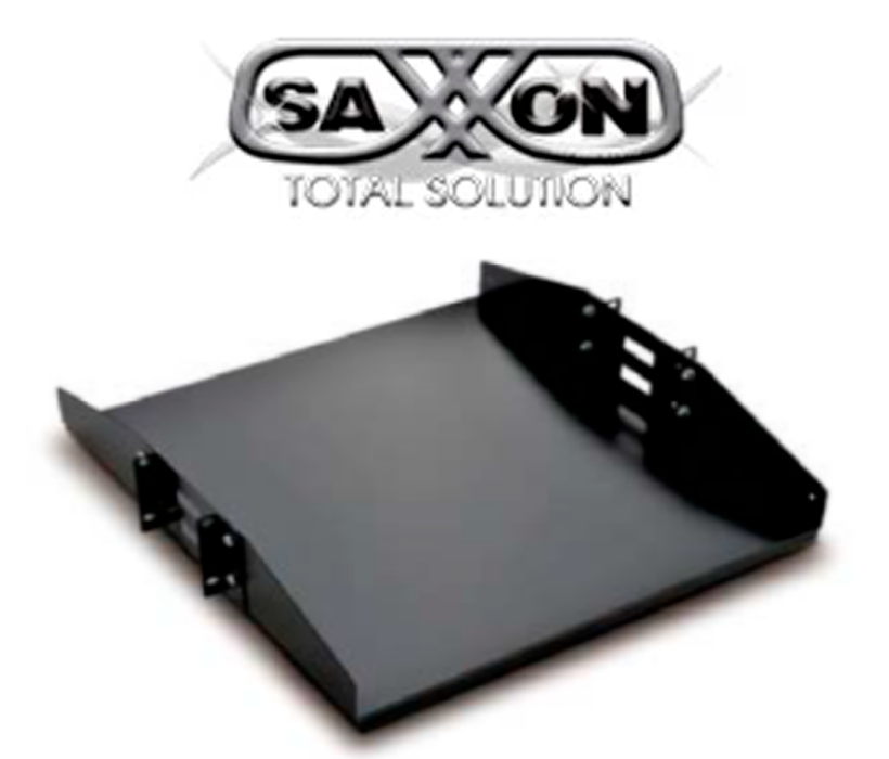 SAXXON 70140202- Charola doble cara para rack/ 19 pulgadas (48.26 cm)/ 2 UR/ Soporta hasta 50 KG