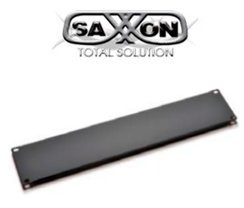 SAXXON 70060100- Tapa ciega de 1 Unidad de Rack/ Medidas de 48.2 cm de ancho (19") x 4.4 cm de profundidad/ Metalica