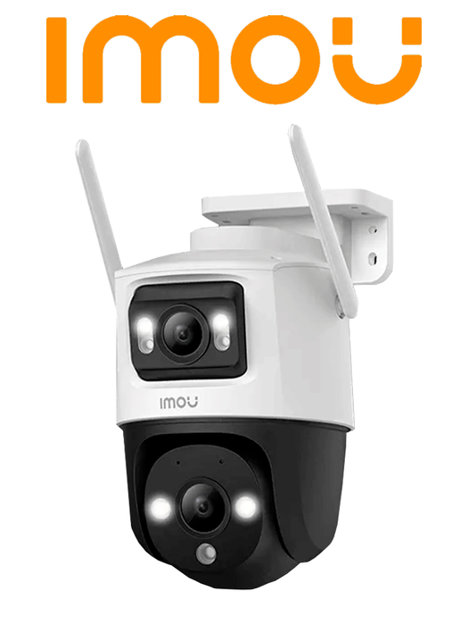 IMOU Cruiser Dual 8MP (IPC-S7XN-8M0WED) -  Cámara IP PT Wifi Dual de 8MP con lente fijo y PT de 3MP, visión nocturna de 30m, micrófono y altavoz integrados, audio bidireccional y inteligencia artificial